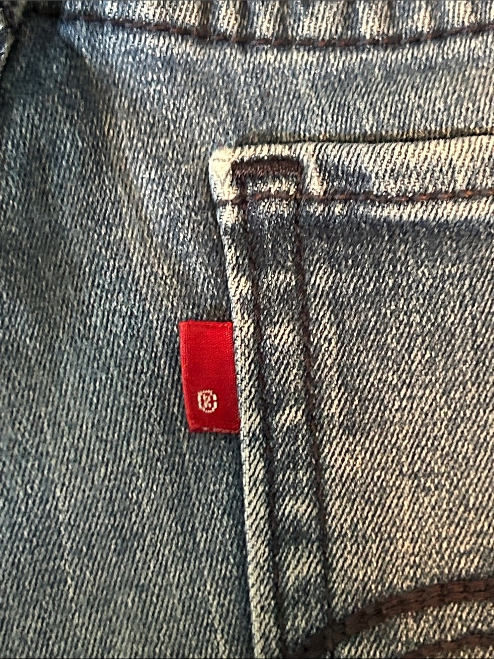 Levi's Women's Boot Cut Jeans in Faded Blue Denim - Picture 8 of 10